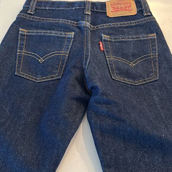 Levi's 511 Slim Dark Wash Blue Denim Jeans Size Youth 7 X - Picture 4 of 5